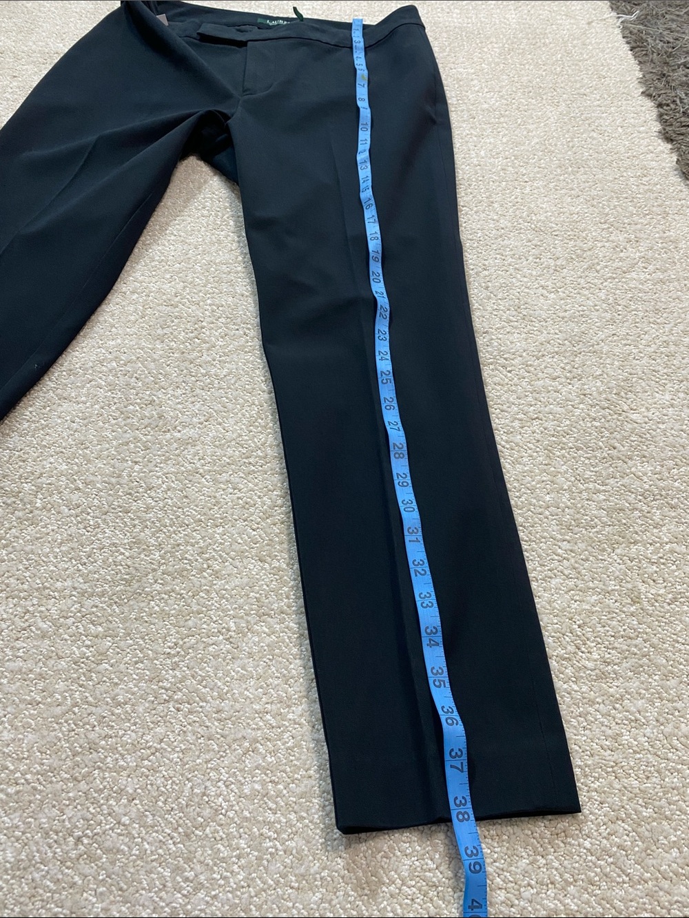 Lauren Ralph Lauren Black Straight-Leg Dress Pants Size 8 - Picture 13 of 16